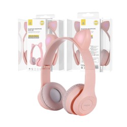 FONES DE OUVIDO BLUETOOTH ORELHAS DE GATO ONEPLUS NC3183 RS BTS/FM/TF/ÁUDIO 200MAH (2301834) ROSA FONES DE OUVIDO BLUETOOTH ORELHAS DE GATO ONEPLUS NC3183 RS BTS/FM/TF/ÁUDIO 200MAH (2301834) ROSA